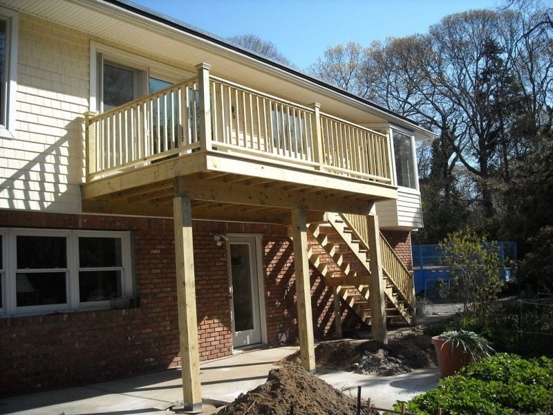 new deck construction by good to go maintenance long island