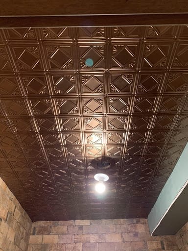 have a copper ceiling installed in your home with good to go maintenance
